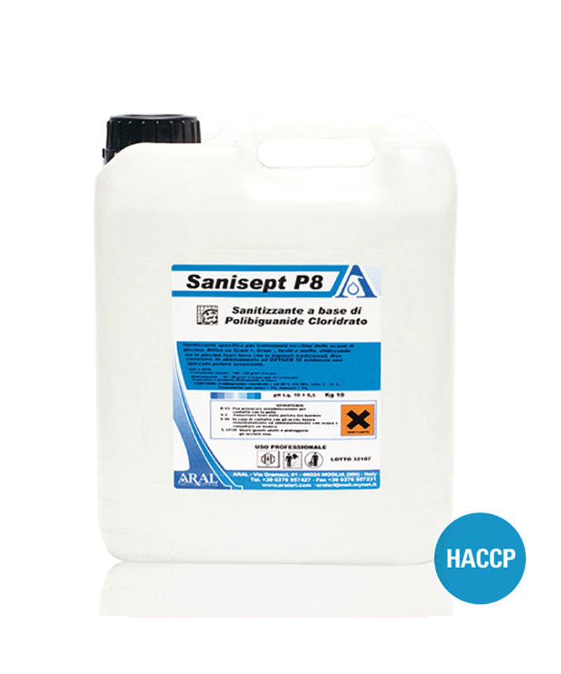 SANISEPT P8 / Концентрированное дезинфицирующее средство на основе полибигуанида хлорида