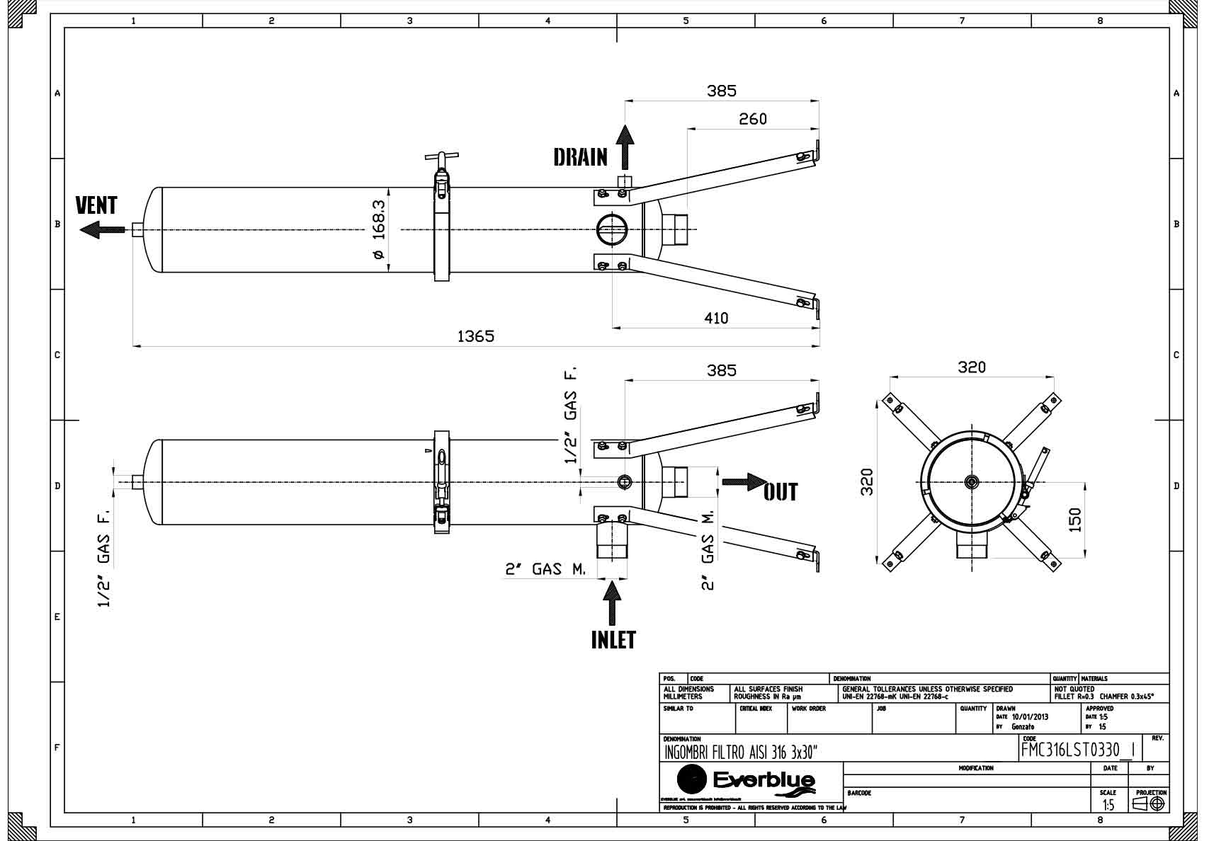 Конструкция фильтра FMC-03