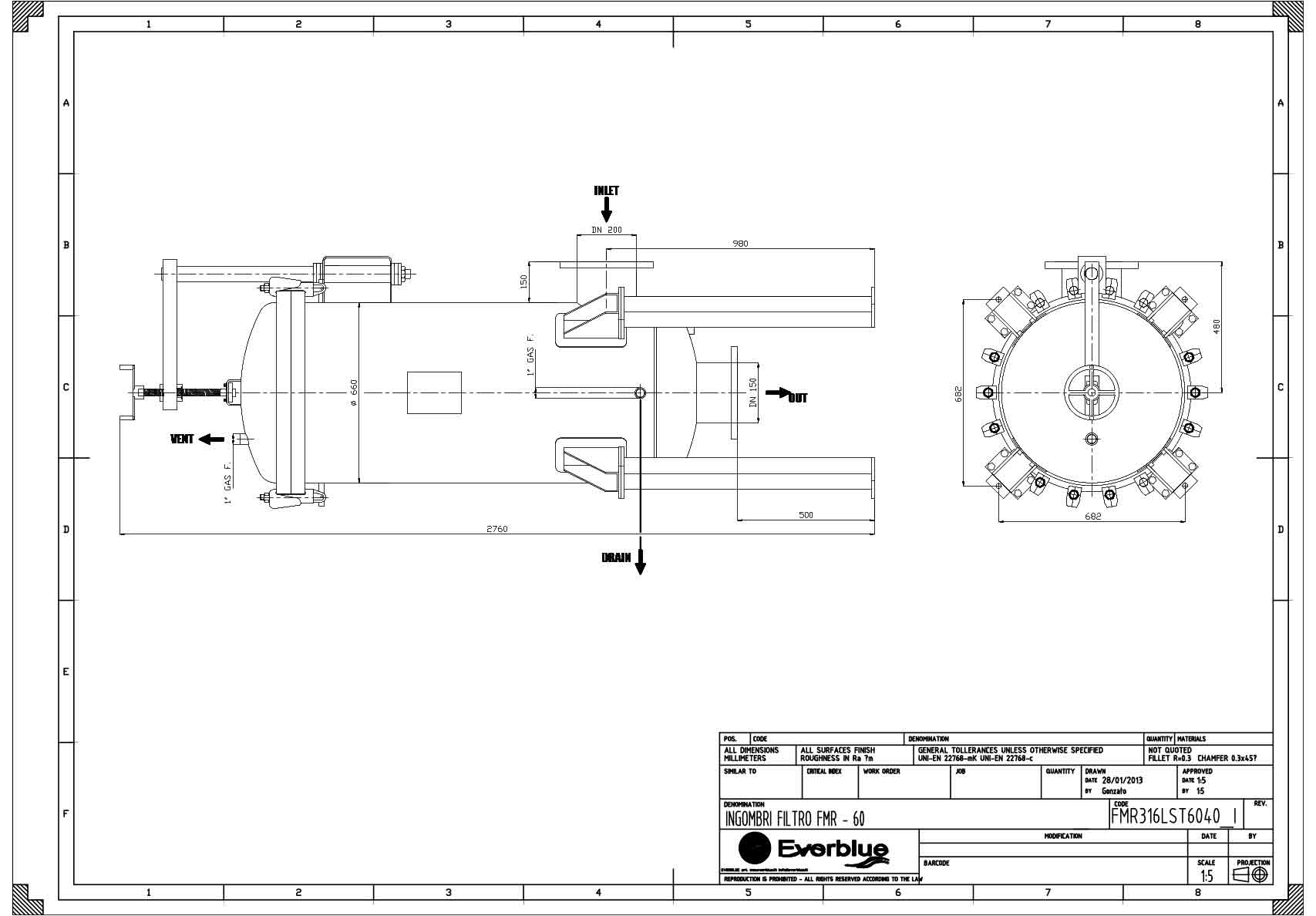 Конструкция фильтра FMR-60